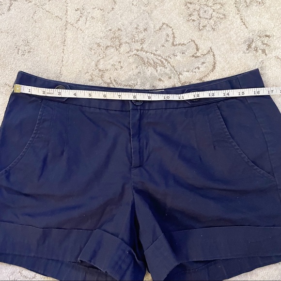 Banana Republic Navy Blue 100% Organic Cotton Shorts Size 8 - Picture 5 of 7